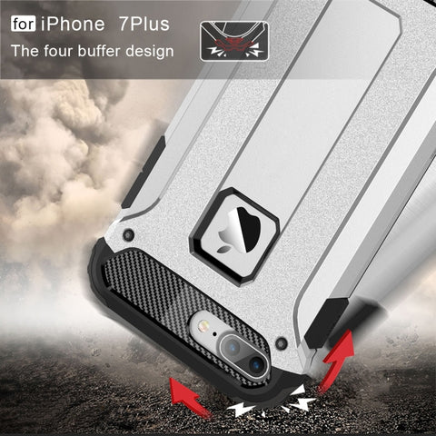For iPhone 8 Plus & 7 Plus   Tough Armor TPU + PC Combination Case, For iPhone 7 Plus, For iPhone 8P & 7P