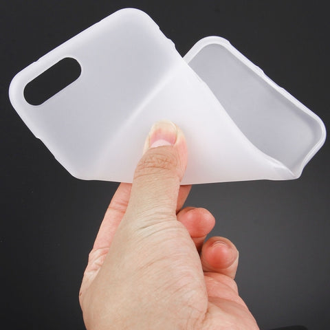 For iPhone 8 Plus & 7 Plus   Solid Color TPU Protective Back Cover Case