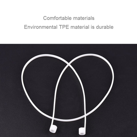 Wireless Bluetooth Earphone Anti-lost Strap Silicone Unisex Headphones Anti-lost Line for Apple AirPods 1/2, Cable Length: 60cm