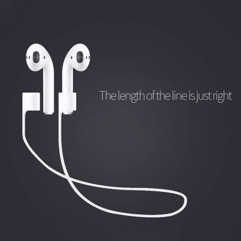 Wireless Bluetooth Earphone Anti-lost Strap Silicone Unisex Headphones Anti-lost Line for Apple AirPods 1/2, Cable Length: 60cm