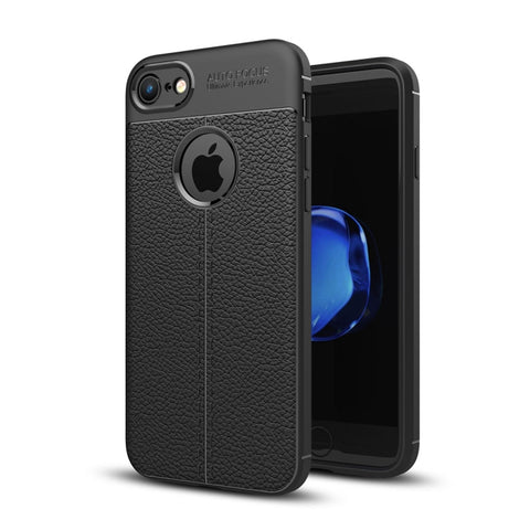 For iPhone 8 & 7 Litchi Texture TPU Protective Back Cover Case, For 8 & 7