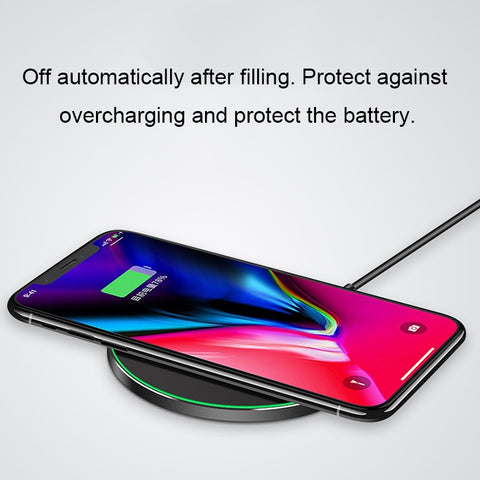 GY-68 Ultra-Thin Aluminum Alloy Wireless Fast Charging Qi Charger Pad