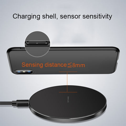 GY-68 Ultra-Thin Aluminum Alloy Wireless Fast Charging Qi Charger Pad