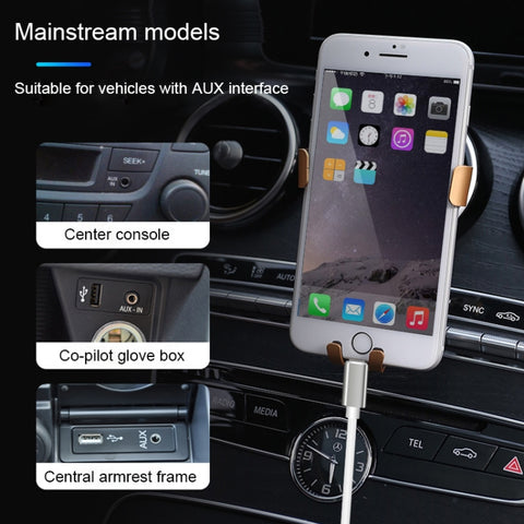 8 Pin to 3.5mm AUX Audio Adapter Cable, Length: 1m