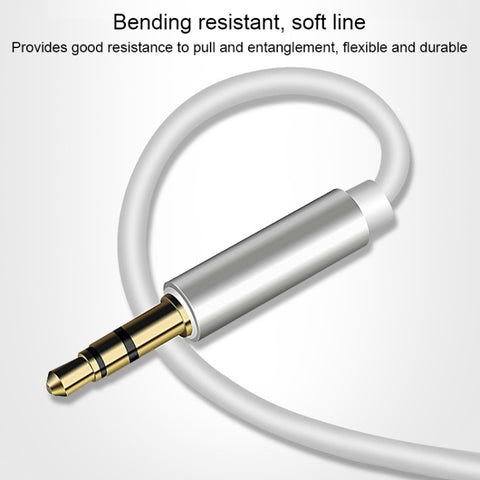 8 Pin to 3.5mm AUX Audio Adapter Cable, Length: 1m