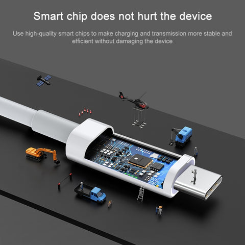 AWEI CL-68 3A Type-C / USB-C to 8 Pin PD Fast Charging Data Cable, Length: 1m