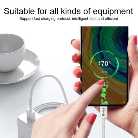 IVON CA70 Micro USB Fast Charging Data Cable, Length: 1m, Micro USB, Length: 1m