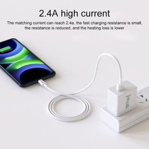 IVON CA70 Type-C / USB-C Fast Charging Data Cable, Length: 1m, Type-C, Length: 1m