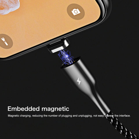 REMAX RC-158m 3A USB to Micro USB Interface Charging + Transmission Magnetic Attraction Polyester Two-color Braided Data Cable, Cable Length: 1m, Micro USB