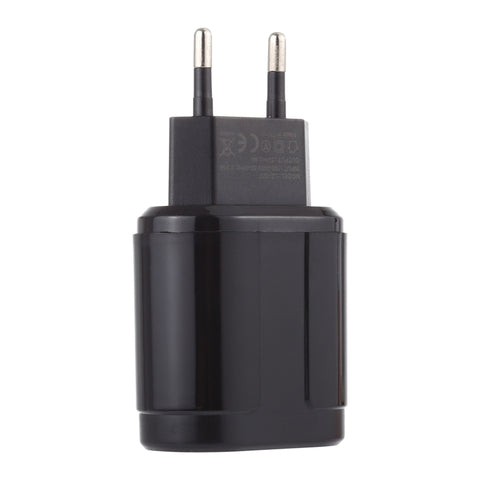 LZ-022 5V 2.4A Dual USB Ports Travel Charger, EU Plug