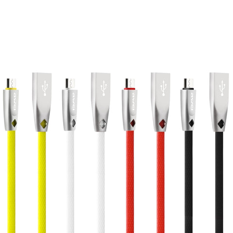 AWEI CL-96 USB to Micro USB Portable TPE + Aluminum Alloy Data Cable, 2A, Length: 1m