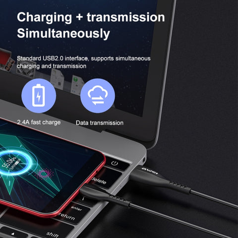 awei CL-115M 1m 2.4A USB to Micro USB Charging Cable