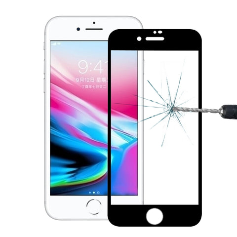 For iPhone 8 Plus 0.26mm 9H Surface Hardness 2.5D Explosion-proof Full Screen Silk-screen Tempered Glass Screen Film, For iPhone 8 Plus(Silk-screen 1 PC)
