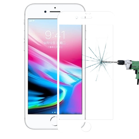 For iPhone 8 Plus 0.26mm 9H Surface Hardness 2.5D Explosion-proof Full Screen Silk-screen Tempered Glass Screen Film, For iPhone 8 Plus(Silk-screen 1 PC)