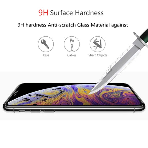 For iPhone 11 Pro Max / XS Max 2pcs ENKAY Hat-Prince 0.26mm 9H 2.5D Tempered Glass Film, For XS Max (2 PCS)