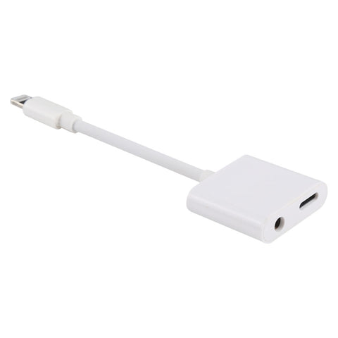 8 Pin Female + 3.5mm Audio Female to 8 Pin Male Charging & Listening Converter Adapter
