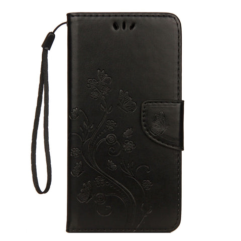 For iPhone XR Embossed Butterfly Pattern Horizontal Flip Leather Case with Card Slot & Holder & Wallet & Lanyard, For XR