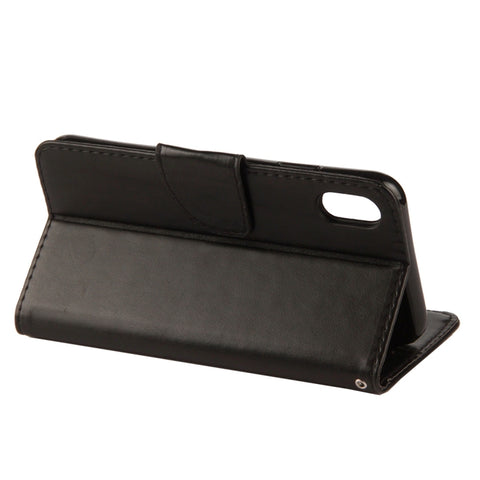For iPhone XR Embossed Butterfly Pattern Horizontal Flip Leather Case with Card Slot & Holder & Wallet & Lanyard, For XR