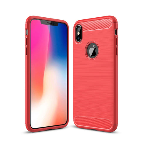 For iPhone XS Max Brushed Texture Carbon Fiber Shockproof TPU Protective Back Case, For iPhone XS Max, For XS Max