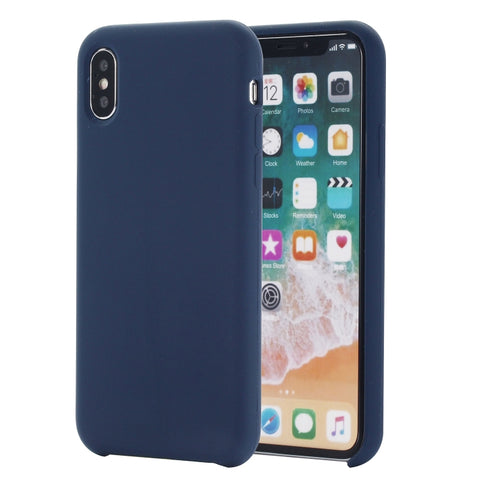 For iPhone XS Max Four Corners Full Coverage Liquid Silicone Protective Case Back Cover, For XS Plus, XS Max, For XS Max