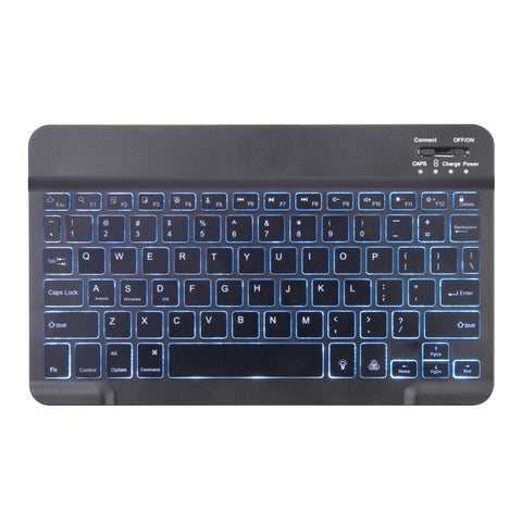 X-11BS Skin Plain Texture Detachable Bluetooth Keyboard Tablet Case for iPad Pro 11 inch 2020 / 2018, with Pen Slot & Backlight, Black Keyboard