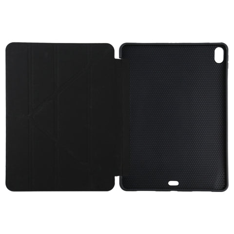 Millet Texture PU+ Silicone Full Coverage Leather Case with Multi-folding Holder for iPad Air (2020) 10.9 inch, For iPad Air (2020) 10.9 inch