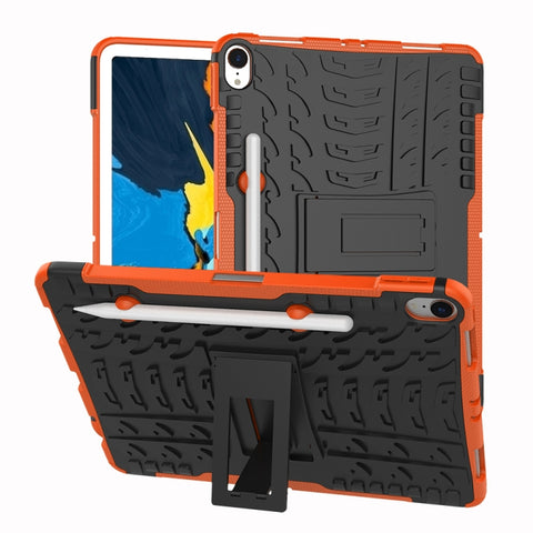 Tire Texture TPU+PC Shockproof Case for iPad Pro 11 inch (2018), with Holder & Pen Slot, For iPad Pro 11 inch (2018)