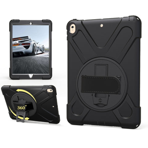For iPad Pro 10.5 inch 360 Degree Rotation PC + Silicone Protective Case with Holder & Hand-strap, For iPad Pro 10.5 inch