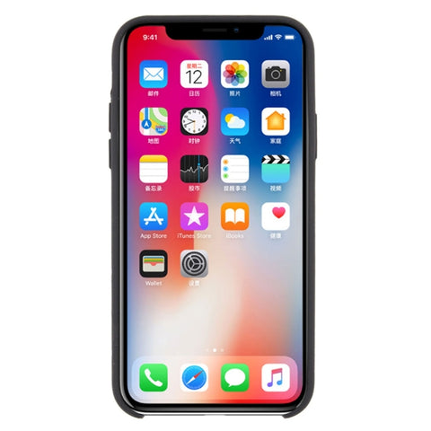 For iPhone X / XS Pure Color Liquid Silicone + PC Dropproof Protective Back Cover Case, For X, X, iPhone X