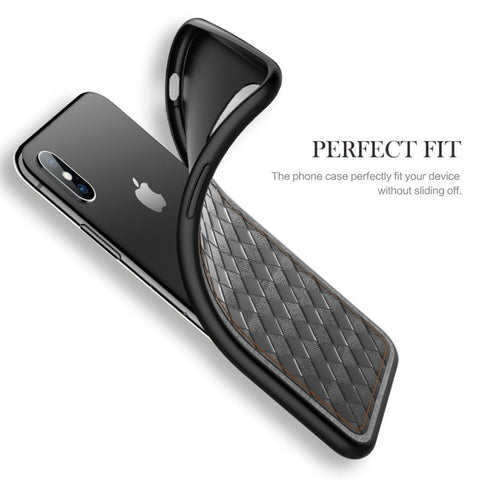 For iPhone XS Max ROCK Origin Series Business TPU + PU Protective Case, For XS Max
