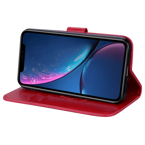 For iPhone XR Rose Embossed Horizontal Flip PU Leather Case,  with Holder & Card Slots & Wallet, For XR