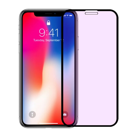 For iPhone 11 Pro / XS / X Anti-scratch 9H 10D Full Screen Purple-ray Tempered Glass Film, iPhone XS / X