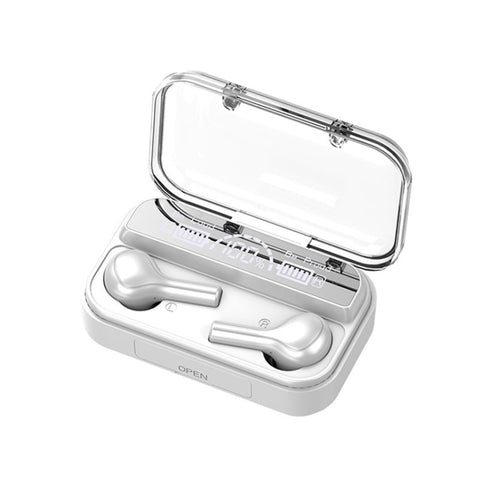 278 TWS External Noise Cancelling Touch Bluetooth Earphone with Charging Box, Support LED Power Digital Display & Breathing Lights & Call & Voice Assistant, 278 Black, 278 White