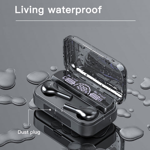 278 TWS External Noise Cancelling Touch Bluetooth Earphone with Charging Box, Support LED Power Digital Display & Breathing Lights & Call & Voice Assistant, 278 Black, 278 White