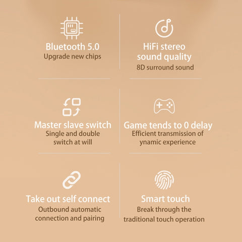 278 TWS External Noise Cancelling Touch Bluetooth Earphone with Charging Box, Support LED Power Digital Display & Breathing Lights & Call & Voice Assistant, 278 Black, 278 White
