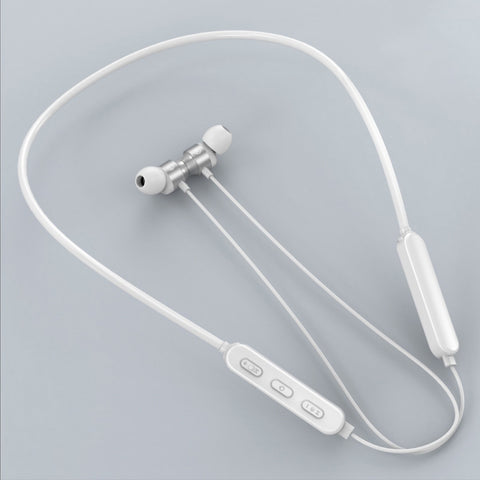 Bluetooth 5.1 Round Wire Neck-mounted Bluetooth Sports Earphone with Magnetic Function, Black, Red, Sky Blue, White