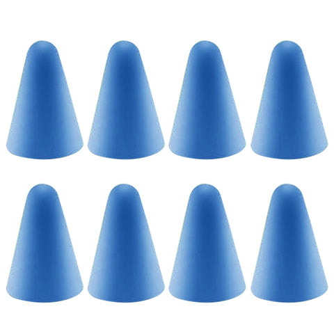 8 PCS Non-slip Mute Wear-resistant Nib Cover for Apple Pencil 1 / 2, Dark Blue, Mint Green, Transparent, White