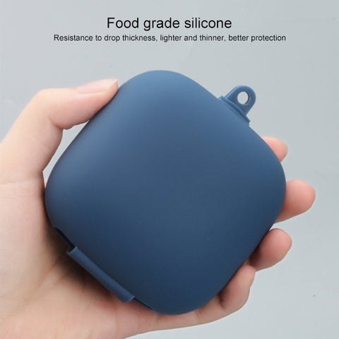 Solid Color Silicone Wireless Bluetooth Earphone Protective Case for Beats Powerbeats Pro, Mint Green, Purple, Red, Wine Red, Black, Yellow, Dark Blue, Pink, Gray Blue, Grass Green, Grey, Light Purple