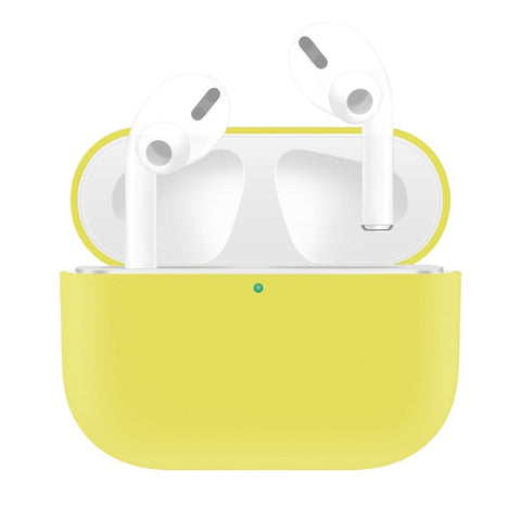 For AirPods Pro Solid Color Silicone Earphone Protective Case, Light Purple, Purple, Red, Black, Baby Blue, Coffee, White, Dark Blue, Yellow, Pink, Green, Grey, Light Pink, Watermelon Red