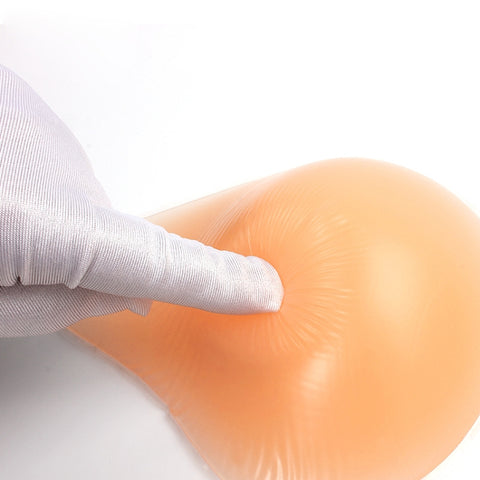AS4 Spiral Shape Postoperative Rehabilitation Fake Breasts Silicone Breast Pad Nipple Cover 300g/Left, 300g/Left