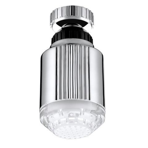 SDF-B5 1 LED ABS Temperature Sensor RGB LED Faucet Light Water Glow Shower, Size: 75 x 37mm, Interface: 22mm (Silver), SDF-B5