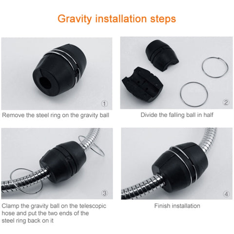 Kitchen Pull-out Faucet Hot Cold Home Retractable Rotating Faucet, Pull-out Faucet
