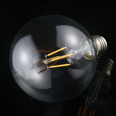 G95 E27 4W 4 LEDs 450 LM 3000K Retro Dimming LED Filament Light Bulb Energy Saving Light, AC 220V, G95 4W White Light, G95 4W Warm White