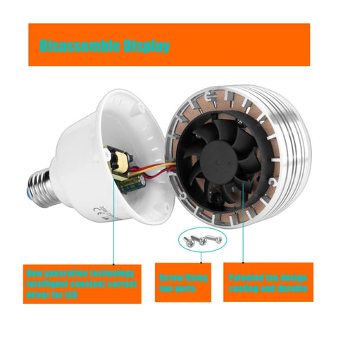 MANTOO PGL35 35W 120V 5500K 3900LM LED Light Bulb for Photography Lighting, 120V 3900LM