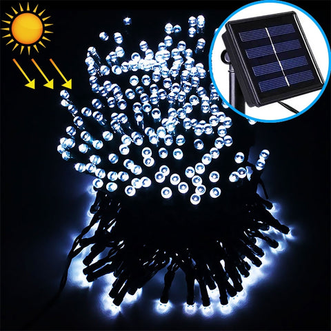 200 LEDs Outdoor Waterproof Christmas Festival Decoration Solar Lamp String, Length: 22m