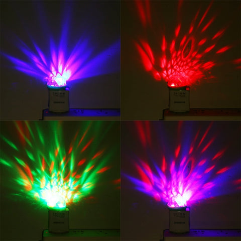 4W RGB USB LED Crystal Magic Ball Stage Light with 8 Pin Adapter, with 8 Pin Adapter