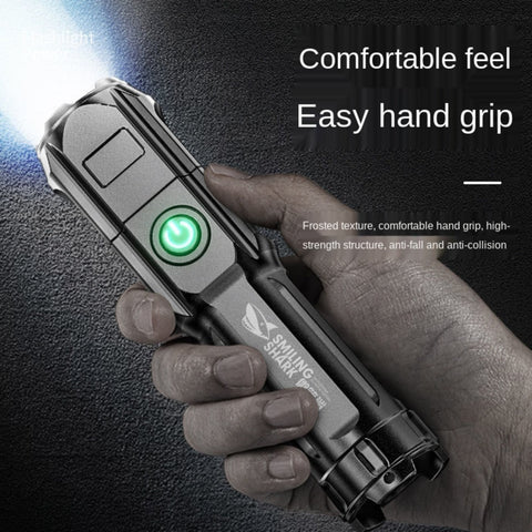 SMILING SHARK 622A Telescopic Focusing Three-gear Bright LED Flashlight, 622A