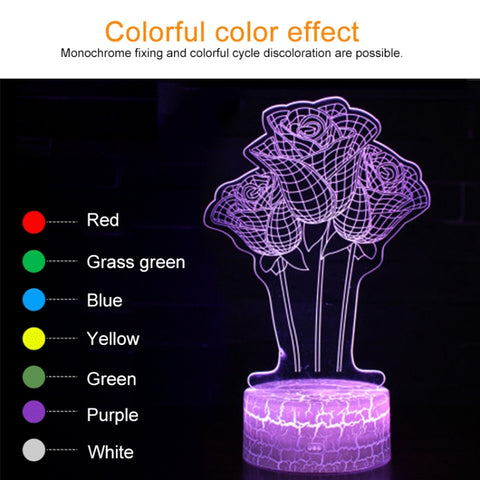 Three Footballs Shape Creative Crack Touch Dimming 3D Colorful Decorative Night Light, Three Footballs Shape