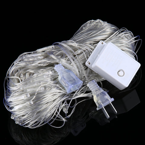 200 LEDs Reticular String Light with End Joint & Multi-function Controller, US Plug,  AC 110V, Colorful Light US Plug, White Light US Plug, Warm White US Plug