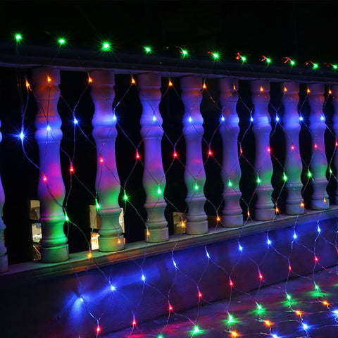 200 LEDs Reticular String Light with End Joint & Multi-function Controller, US Plug,  AC 110V, Colorful Light US Plug, White Light US Plug, Warm White US Plug